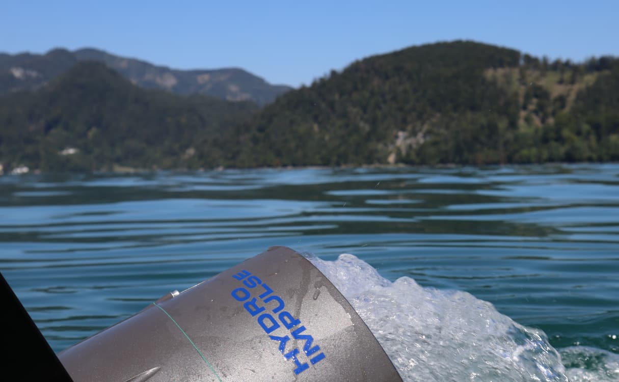 Hydro Impulse on a lake in Austria.